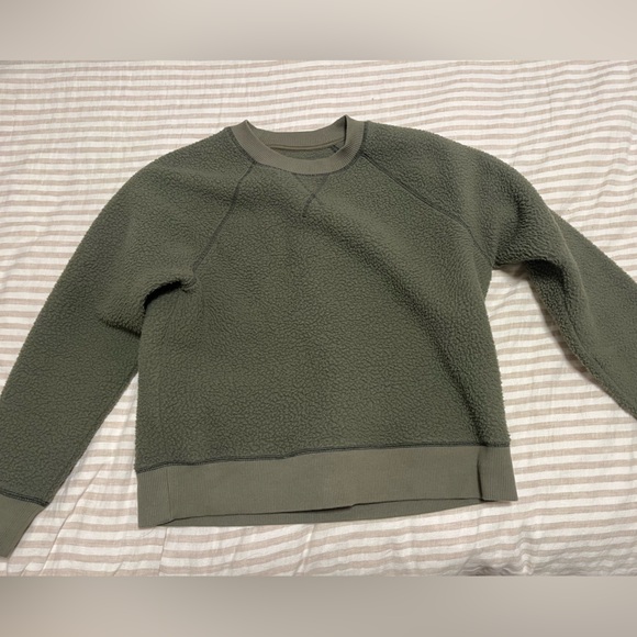 Everlane Sweaters - Everlane Khaki Green ReNew Sweatshirt